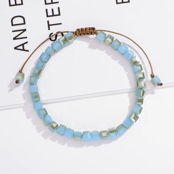 3 Glass Crystal Stone Beaded Bracelets - Picture 2 of 4